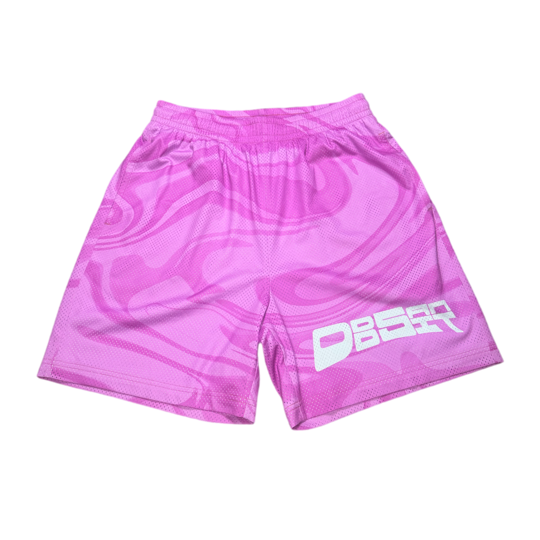 Pink Mesh Shorts