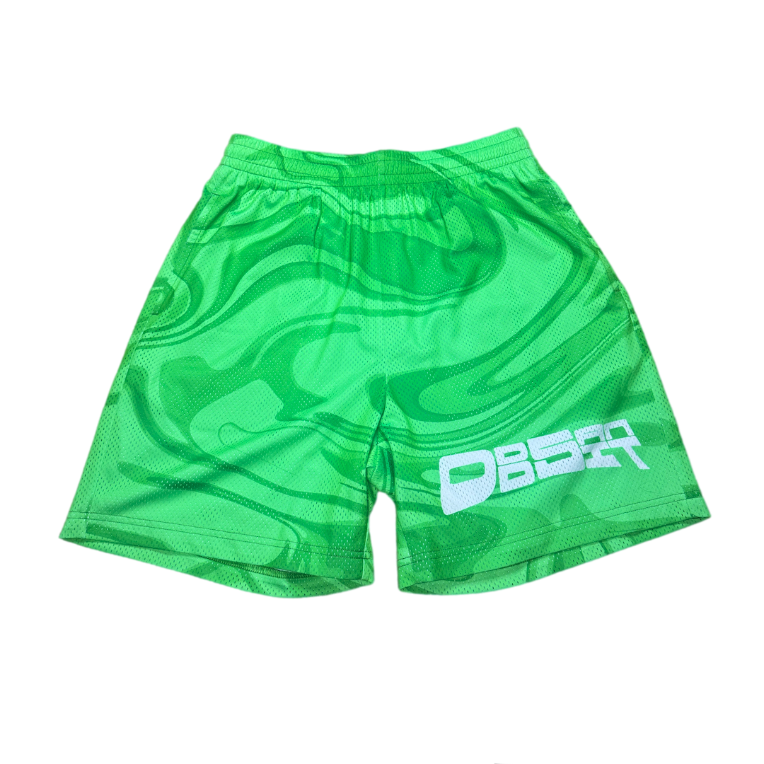 Lime Mesh Shorts